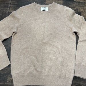 NAADAM 100% Cashmere Women’s Beige Crewneck Sweater